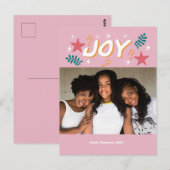 custom joy trendy photo girly cute Thank You Card ポストカード (正面/裏面)