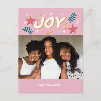custom joy trendy photo girly cute Thank You Card ポストカード