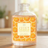 Custom Juicy Orange Reed Diffuser Label スクエアシール