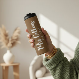 Custom Just Married Tumbler for Bride and Groom タンブラー