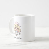 Custom Kawaii Nurse Mug – Personalized Cute Chibi コーヒーマグカップ (正面左)