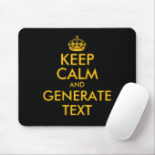 Custom keep calm mouse pad print generator マウスパッド (マウス)