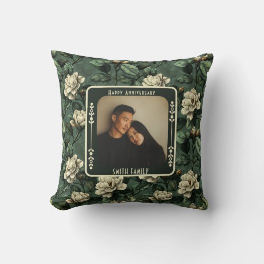 Custom Keepsake 20Th Anniversary Throw Pillow  クッション (正面)