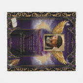 Custom Keepsake Fleece Blanket  フリースブランケット (正面(横))