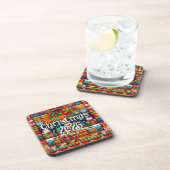 Custom Kente Cloth Holiday Coaster | African コースター (右側)