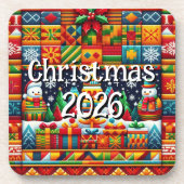 Custom Kente Cloth Holiday Coaster | African コースター (正面)