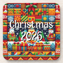 Custom Kente Cloth Holiday Coaster | African コースター