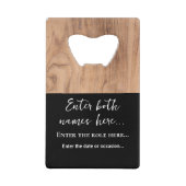  Custom Keychain Bottle Opener クレジットカード栓抜き (正面)