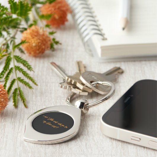 Custom Keychain Stylish Personalized Key Ring キーホルダー (側面)