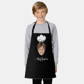Custom Kid Face & Name Cute Chef Apron エプロン (着用した状態)