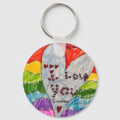 Custom Kids' Art and Photo Keepsake Gift キーホルダー (正面)