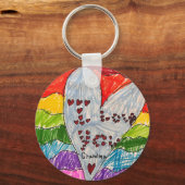 Custom Kids' Art and Photo Keepsake Gift キーホルダー (正面)