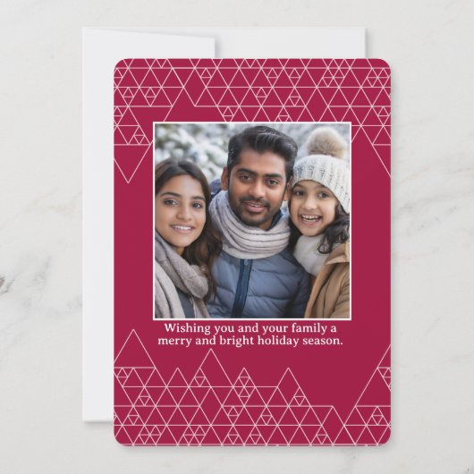 Custom Kids Art Christmas Card 招待状 (裏面)