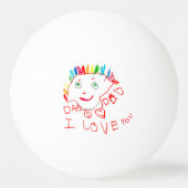 Custom Kids' Art Keepsake 卓球ボール (正面)