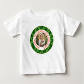 Custom Kids Birthday T-Shirt with Photo ベビーTシャツ (正面)