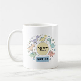 Custom Kids Dinosaur Photo Mug コーヒーマグカップ