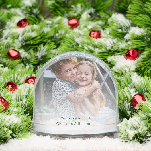 Custom Kids Photo Modern Keepsake Mom and Dad (クリスマス)