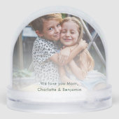 Custom Kids Photo Modern Keepsake Mom and Dad (裏面)