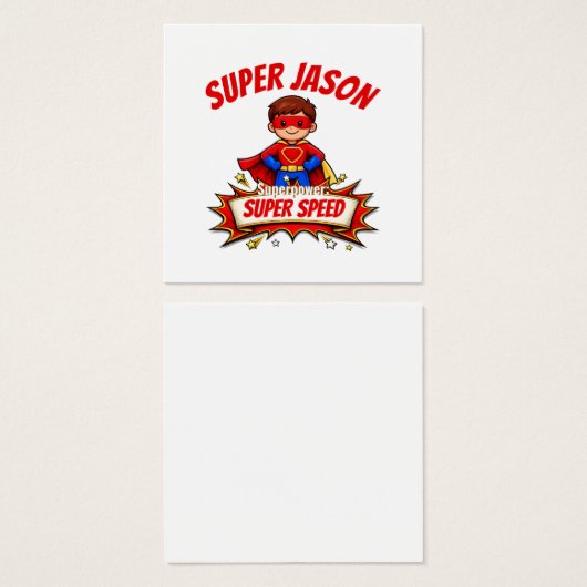 Custom Kids Superhero Name (正面&裏面)