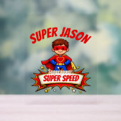 Custom Kids Superhero Name アクリルサイン (ニュートラル)