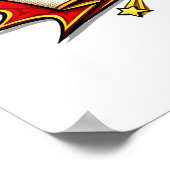 Custom Kids Superhero Name ポスター (角)