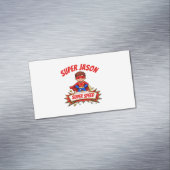 Custom Kids Superhero Name マグネット名刺 (インサイチュ)
