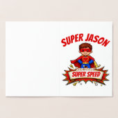 Custom Kids Superhero Name 箔カード (内部)