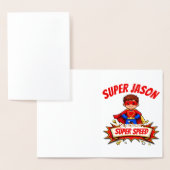 Custom Kids Superhero Name 箔カード (ディスプレー)