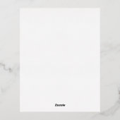 Custom Kids Superhero Name 箔招待状 (裏面)