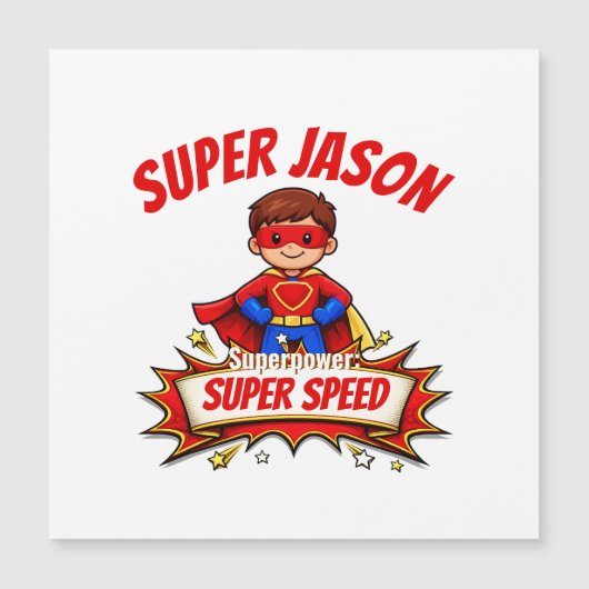 Custom Kids Superhero Name & Superpower  (正面)
