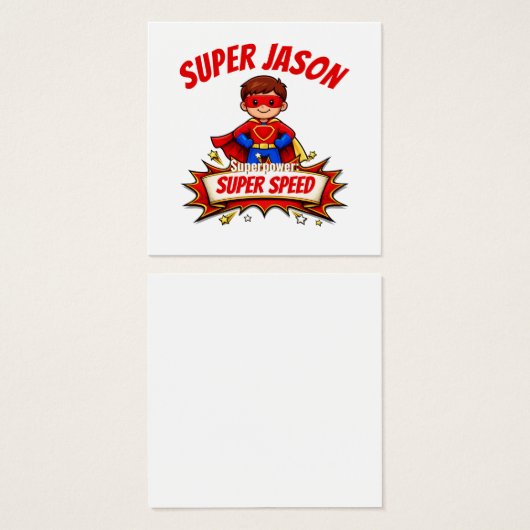 Custom Kids Superhero Name & Superpower (正面&裏面)