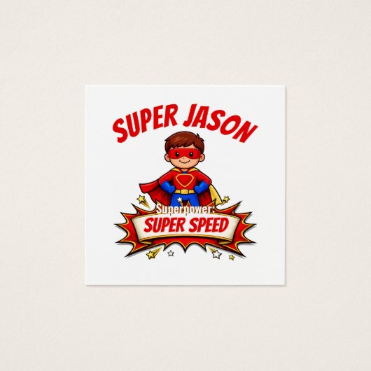 Custom Kids Superhero Name & Superpower (正面)