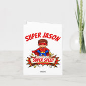 Custom Kids Superhero Name & Superpower カード (裏面)