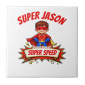 Custom Kids Superhero Name & Superpower タイル (正面)