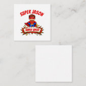 Custom Kids Superhero Name & Superpower ノートカード (正面/裏面)