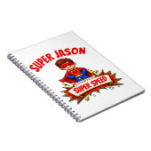 Custom Kids Superhero Name & Superpower ノートブック (右側)