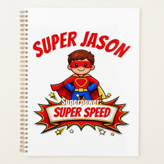 Custom Kids Superhero Name & Superpower プランナー手帳