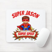Custom Kids Superhero Name & Superpower マウスパッド (マウス)