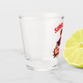 Custom Kids Superhero NameCustom-Cut Vinyl Sticker ショットグラス (左)