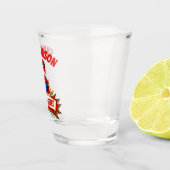 Custom Kids Superhero NameCustom-Cut Vinyl Sticker ショットグラス (右)