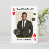 Custom King of Hearts Birthday Invite, Casino 招待状 (スタンド正面)