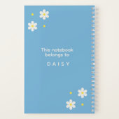 Custom Kitchen Organization Daisy Floral ノートブック (裏面)