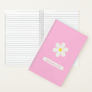 Custom Kitchen Organization Daisy Floral Notebook ノートブック