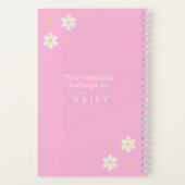 Custom Kitchen Organization Daisy Floral Notebook ノートブック (裏面)