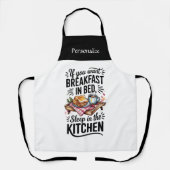 Custom Kitchen Wear Funny Humor Quote Personalize エプロン (正面)