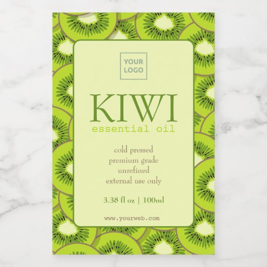Custom Kiwi Essential Oil Label ワインラベル (シングルラベル)