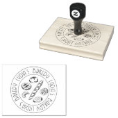 Custom Kraft Business Card with Hand-Drawn Logo ラバースタンプ (押印)