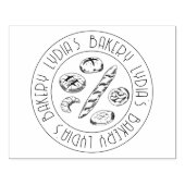 Custom Kraft Business Card with Hand-Drawn Logo ラバースタンプ (インプリント)