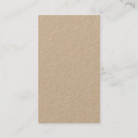 Custom Kraft Business Card with Hand-Drawn Logo 名刺 (裏面)