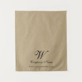 Custom Kraft Business Table Runner Banner Script タペストリー (正面)